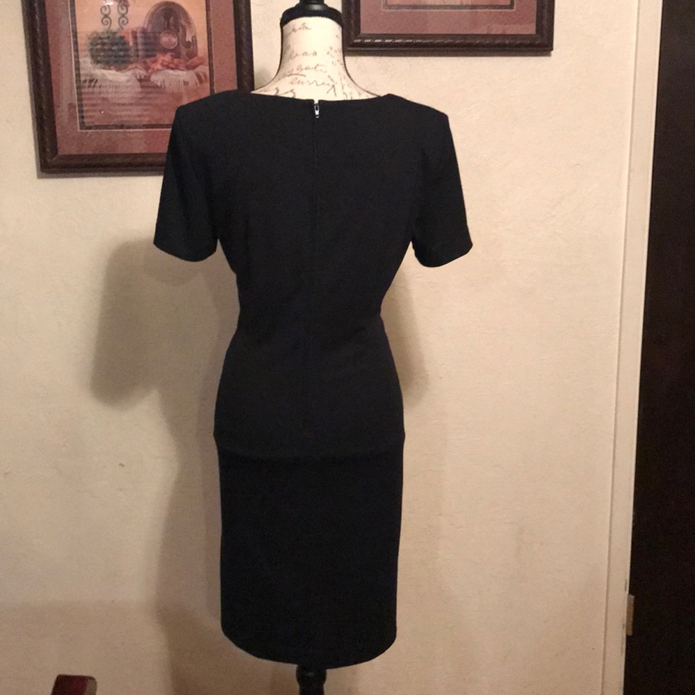 Vintage Black dress polyester - Picture 4 of 6